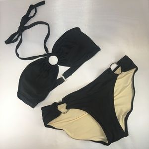 Banana Republic bandeau halter top bikini size S